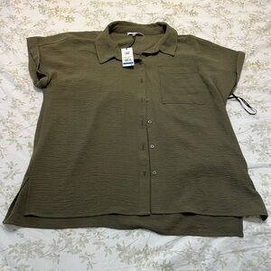 Calvin Klein Sage Green Casual Shirt